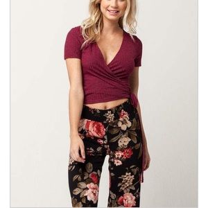 Wrap-Tie Crop Top